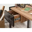 Tyylikäs ja Kestävä Opiskeluhuoneen Kalustesetti - Atlantic Pine Musta - 100% Melamiinipinnoitettu - Tilava Kirjahylly ja Työpöytä - Työpöydät - 8683742034919 - 9