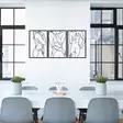 Tyylikäs Musta Metallinen Seinäkoriste - 100% Metalli, 1,2mm Paksuus, 103x50 cm - Kestävä ja Elegantti Sisustuselementti - Koristeet, koriste-esineet - 8683743680689 - 3