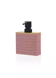 Vaaleanpunainen Polyresiininen Saippua-annostelija - Kylpyhuoneeseen - 4 x 10 x 15 cm - Tyylikäs ja Kestävä - Kylpyhuonetarvikkeet - 8684282684619 - 1