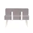 Valkoharmaa Bank Huonekalu - 100% Melamiinipinnoitettu Lastulevy, 18mm, PVC-jalat, 110x82,5x40cm, 1 Paketti - Huonekalut - 8683742499879 - 2