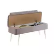 Valkoharmaa Bank Huonekalu - 100% Melamiinipinnoitettu Lastulevy, 18mm, PVC-jalat, 110x82,5x40cm, 1 Paketti - Huonekalut - 8683742499879 - 3