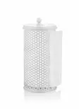 Valkoinen 100% Galvanoitu Laadukas Servettiteline Kylpyhuoneeseen - Koko 30x14x14 cm - Tyylikäs ja Kestävä - Kylpyhuonetarvikkeet - 8681875647679 - 1