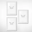 Valkoinen 3-osainen Valokuvakehyssetti 10x15 cm - 100% Muovia, Tyylikäs ja Kestävä Sisustuselementti - Taulut ja kehykset - 8683743537969 - 3