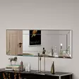 Valkoinen Dresser Peili 100% MDF, Ekologinen Flotal-E, 40x120x2,2 cm, Seinään Kiinnitettävä, Yksi Paketti - Peilit - 8683743822799 - 3