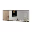 Valkoinen Dresser Peili 100% MDF, Ekologinen Flotal-E, 40x120x2,2 cm, Seinään Kiinnitettävä, Yksi Paketti - Peilit - 8683743822799 - 1