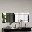 Valkoinen Dresser Peili 100% MDF, Ekologinen Flotal-E, 40x120x2,2 cm, Seinään Kiinnitettävä, Yksi Paketti - Peilit - 8683743822799 - 2