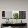 Valkoinen Dresser Peili 100% MDF, Ekologinen Flotal-E, 40x120x2,2 cm, Seinään Kiinnitettävä, Yksi Paketti - Peilit - 8683743822799 - 4