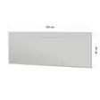 Valkoinen Dresser Peili 100% MDF, Ekologinen Flotal-E, 40x120x2,2 cm, Seinään Kiinnitettävä, Yksi Paketti - Peilit - 8683743822799 - 6