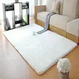 Valkoinen eteisen matto käytävämatto 100x200 cm - 100% Polyesteri, Konepestävä, Antibakteerinen, Liukumaton, Antiallerginen, Antistaattinen - Suuret ja keskikokoiset matot - 8683342798679 - 2