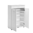 Valkoinen Kenkäkaappi - 100% Melamiinipinnoitettu Lastulevy, 73x108x35 cm, 1 Laatikko, Useita Hyllyjä - Kenkäkaapit - 8682870658349 - 5