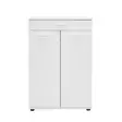 Valkoinen Kenkäkaappi - 100% Melamiinipinnoitettu Lastulevy, 73x108x35 cm, 1 Laatikko, Useita Hyllyjä - Kenkäkaapit - 8682870658349 - 4