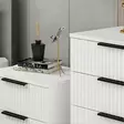 Valkoinen Lipasto - 100% Melamiinipinnoitettu Lastulevy, 18mm, 72x77x42cm, Useita Hyllyjä, Yksi Paketti - Lipastot ja senkit - 8683742567479 - 5