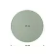 Valkoinen MDF Peili 60x60 cm - Moderni Sisustusratkaisu Seinälle, Asennusvalmis, Yksi Paketti - Peilit - 8682870558489 - 6