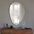 Valkoinen Peili 90x60 cm - Moderni MDF Kaluste, Seinään Kiinnitettävä, Asennusvalmis, Skandinaavinen Tyyli - Peilit - 8682870558779 - 3