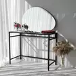 Valkoinen Peili 90x60 cm - Moderni MDF Kaluste, Seinään Kiinnitettävä, Asennusvalmis, Skandinaavinen Tyyli - Peilit - 8682870558779 - 2