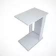 Valkoinen Sivupöytä - 100% Melamiinipinnoitettu Lastulevy, 18mm Paksuus, 30x61x43cm, Tyylikäs ja Kestävä - Sivu- ja apupöydät - 8681875880649 - 6