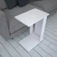 Valkoinen Sivupöytä - 100% Melamiinipinnoitettu Lastulevy, 18mm Paksuus, 30x61x43cm, Tyylikäs ja Kestävä - Sivu- ja apupöydät - 8681875880649 - 5