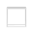 Valkoinen Sivupöytä - 100% Melamiinipinnoitettu Lastulevy, Metallirunko, 52x50x50 cm, Tyylikäs ja Kestävä Huonekalu - Sivu- ja apupöydät - 8683742465669 - 5