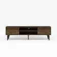 Walnut TV-taso - 100% Melamiinipinnoitettu Lastulevy, 160x48,2x29,6 cm, Tyylikäs ja Kestävä Viimeistely - TV-tasot - 8684283501519 - 5