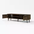 Walnut TV-taso - 100% Melamiinipinnoitettu Lastulevy, 160x48,2x29,6 cm, Tyylikäs ja Kestävä Viimeistely - TV-tasot - 8684283501519 - 6