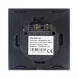 Yksinkertainen kosketuskytkin PNI SH121, lasia, musta, LED-merkkivalolla, 10A 200W - PNI tuotteet - 5949066530029 - 5