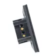 Yksinkertainen kosketuskytkin PNI SH121, lasia, musta, LED-merkkivalolla, 10A 200W - PNI tuotteet - 5949066530029 - 6