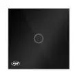 Yksinkertainen kosketuskytkin PNI SH121, lasia, musta, LED-merkkivalolla, 10A 200W - PNI tuotteet - 5949066530029 - 2