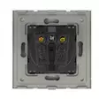 Yksinkertainen sisäänrakennettu pistoke PNI WP101G lasikehyksellä, kullankeltainen väri, 16A 3000W - PNI tuotteet - 5949066530289 - 3
