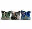 Ylellinen Monivärinen Tyynynpäällinen 3 kpl - 43x43 cm - Puuvilla/Polyesteri - Digitaalinen Painatus - Konepestävä - Koristetyynyt - 8683342759199 - 1