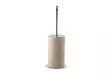 Ylellinen Travertiini Marmori WC-harja Beige - Kestävä ja Tyylikäs Kylpyhuoneen Sisustuselementti, Halkaisija 9 cm, Korkeus 17 cm - Kylpyhuonetarvikkeet - 8684283055609 - 1