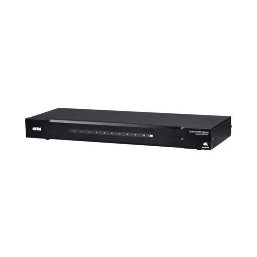 10-Väylä 4K HDMI Jaotin Musta - Videokytkimet ja jakajat - 4719264647499 - 1