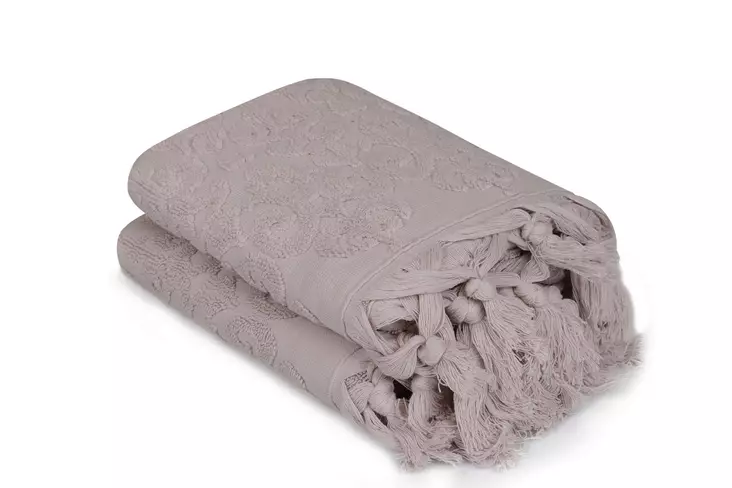 100% Puuvillaiset Käsipyyhkeet 2 kpl Beige 50x90 cm - Ylellinen Pehmeys ja Ajaton Eleganssi Kylpyhuoneeseen - Pyyhkeet ja kylpytakit - 8681875118629 - 1