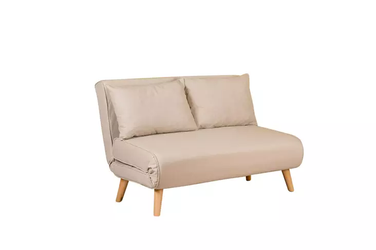 2-istuttava vuodesohva, kerma, 120 x 180 cm, kestävä, mukava, monipuolinen - Vuodesohvat - 8683743716609 - 1