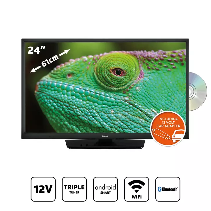 24 tuuman Smart HD LED TV Bluetooth® 12V - Televisiot ja mediatoistimet - 8711902072249 - 1