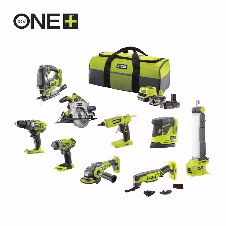 Akkukonesetti Ryobi R18CK9-252S - Akkuporakoneet ja ruuvinvääntimet - 4892210155849 - 1