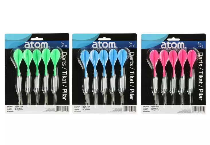 Laatutikat  5kpl 24g r Atom Sports - Ulkopelit - 6410412757289 - 1