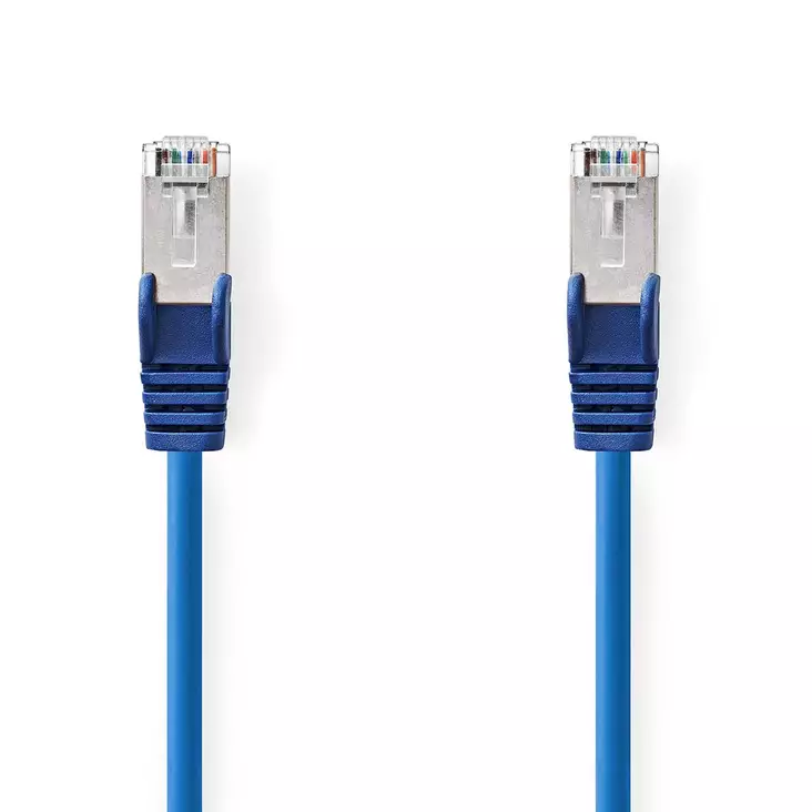 CAT5e verkkokaapeli | SF/UTP | RJ45 uros | RJ45 uros | 2.00 m | Pyöreä | PVC | Sininen | Label - Tietokone ja verkko - 5412810422609 - 1