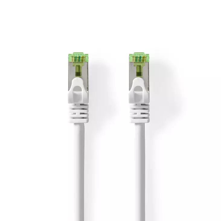 CAT7 verkkokaapeli | S/FTP | RJ45 uros | RJ45 uros | 3.00 m | Snagless | Pyöreä | LSZH | Valkoinen | Laatikko - Tietokone ja verkko - 5412810349159 - 1