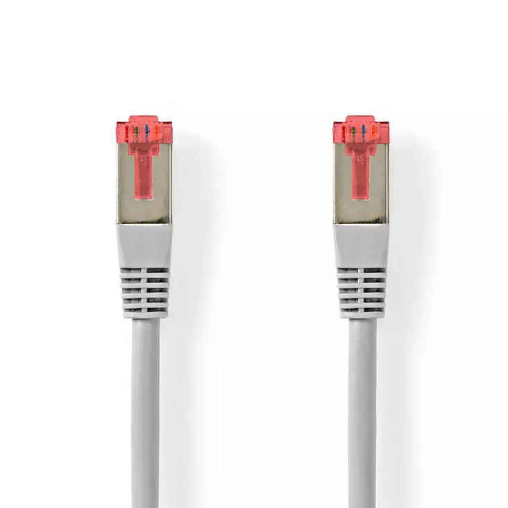 Cat 6 kaapeli | RJ45 uros | RJ45 uros | S/FTP | 1.00 m | Pyöreä | PVC | Harmaa | Panta - Verkkokaapelit - 5412810324989 - 1