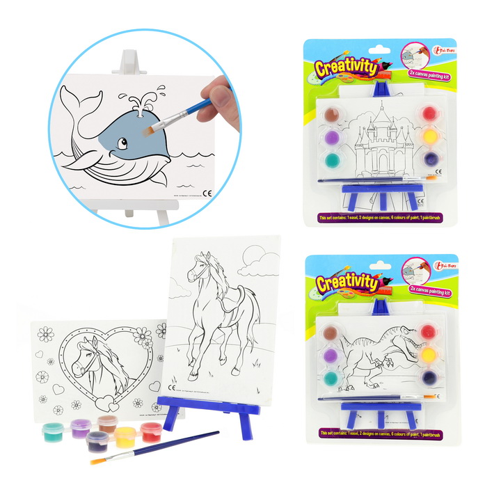 Creativity Canvasmaalaus telineell=C3=A4 - Lelut ja lastentarvikkeet - 8714627478549 - 1