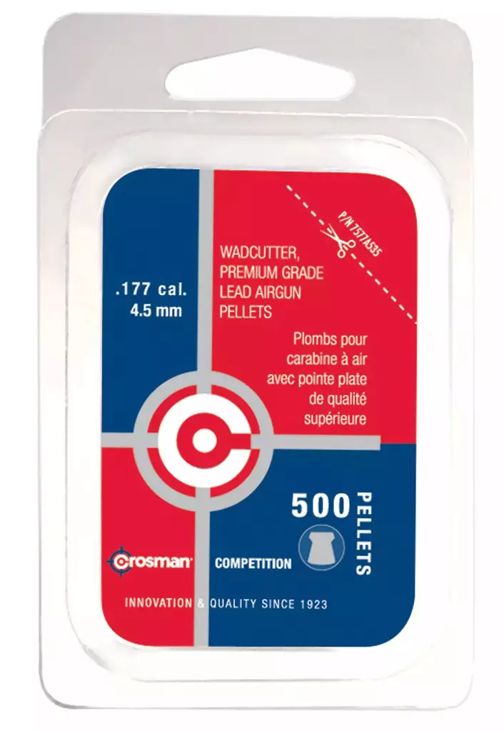 Crosman .177 wadcutter pellet 500kpl - Ilma-aseiden luodit ja tarvikkeet - 028478700079 - 1