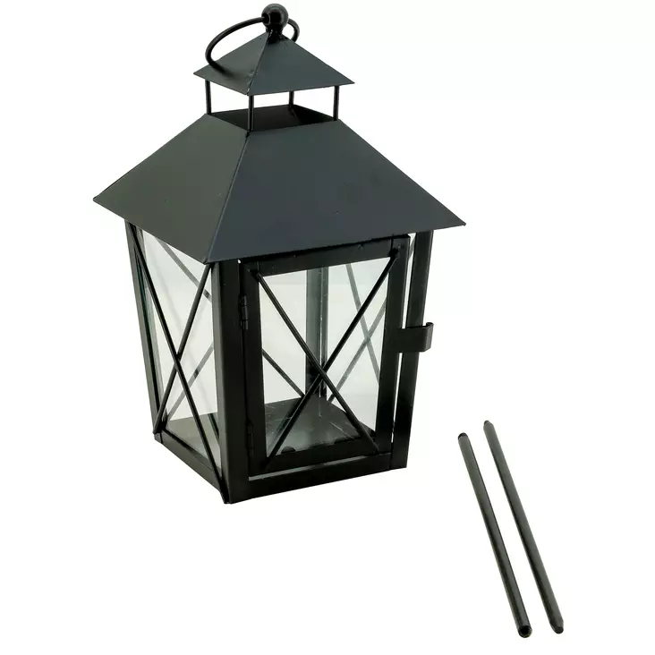 Hautalyhty varrella musta - Kynttilät ja lyhdyt - 6438168091129 - 1