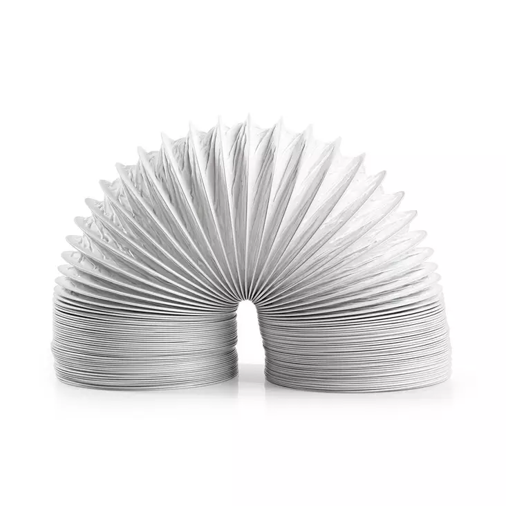Ilmanpoistoputki PVC | 100 mm | 1.50 m | Sopii laitteeseen: Ilmanvaihto / Kuivausrummut | Valkoinen - Varaosat - 5412810301539 - 1