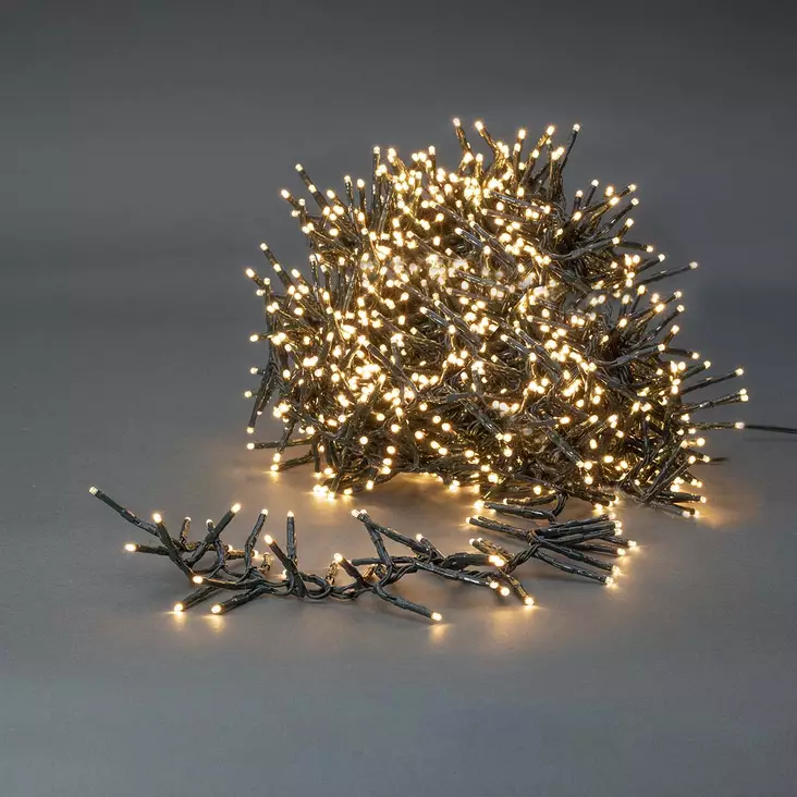 Jouluvalot | Klusteri | 1512 LED's | Lämmin Valkoinen | 11.00 m | Kevyet vaikutukset: 7 | Sisä- tai ulkotila | Verkkovirtakäyttöinen - Valosarjat - 5412810407279 - 1