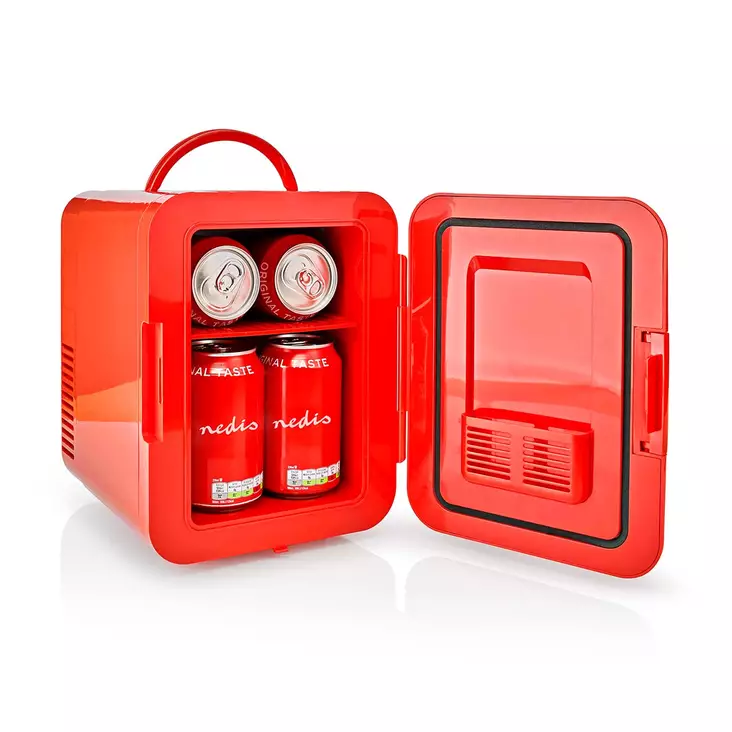 Kannettava minijääkaappi | 4 l | 12 V DC / 100 - 240 V AC | Punainen - Jääkaapit ja pakastimet - 5412810335039 - 1