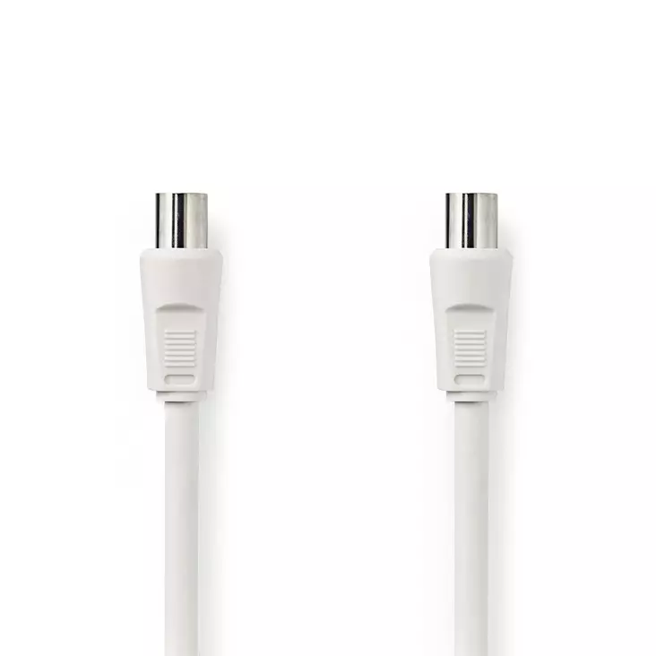 Koaksiaalikaapeli | IEC (Coax) Uros | IEC (Coax) Naaras | Niklattu | 90 dB | 75 Ohm | Tuplasuojattu | 20.0 m | Pyöreä | PVC | Valkoinen | Kirjekuori - Antennikaapelit - 5412810281909 - 1