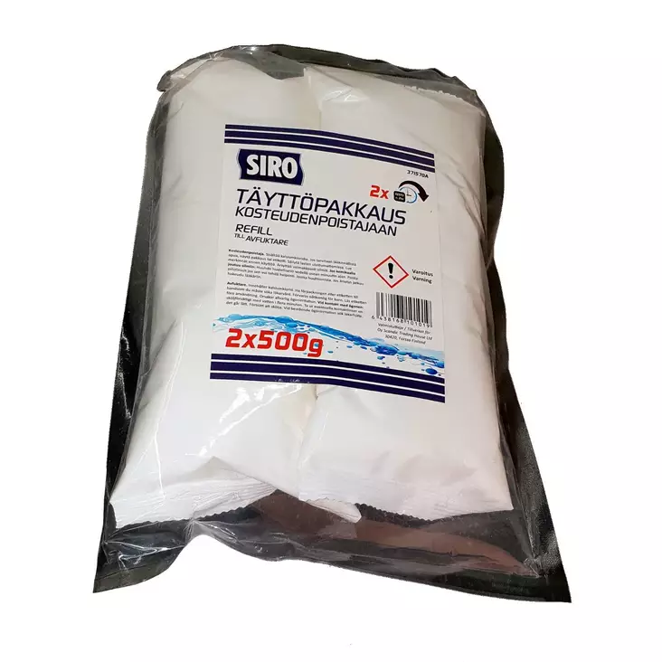 Kosteudenpoistaja täyttöpakkaus 2 x 500 g - Kosteudenpoistajat - 6438168101019 - 1