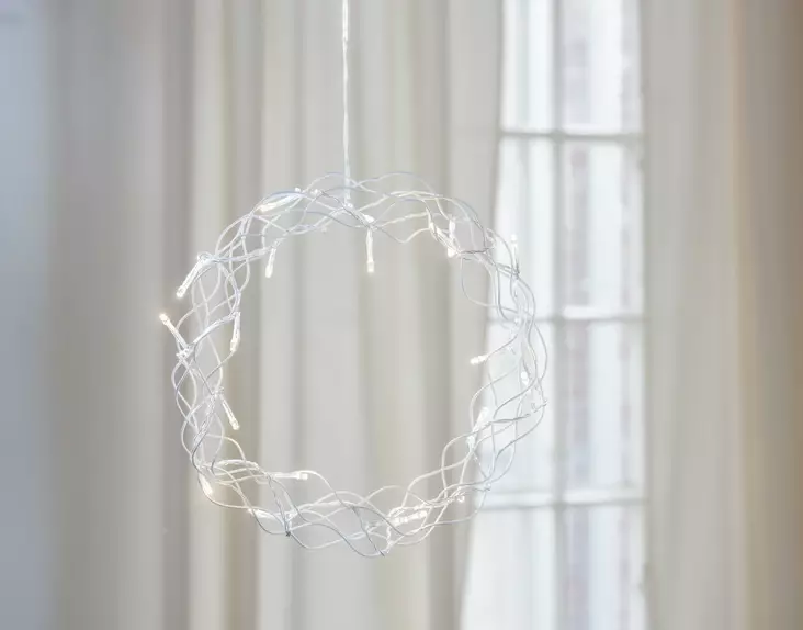 Kranssi metalli Led Ø 30 Marion - Koristevalot - 6435200246639 - 1