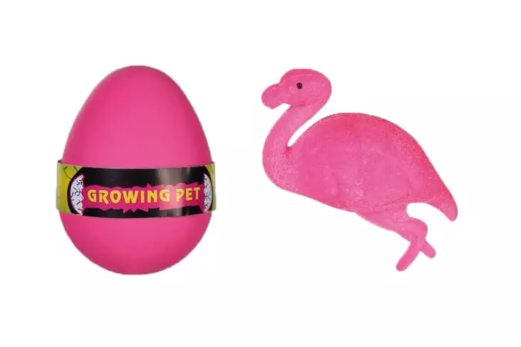 Kuoriutuva flamingo 6 cm Ihana pinkki muna! - - 19-19-4029811353699 - 1