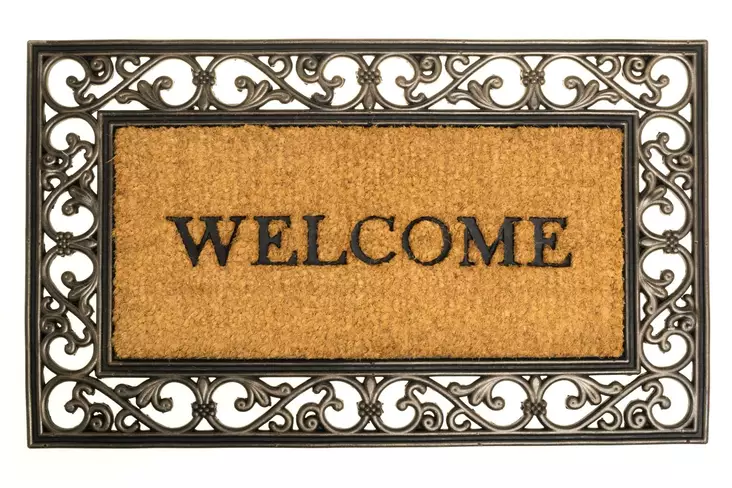 Kynnysmatto Welcome 45 x 75 cm  1 - Kynnysmatot ja kuramatot - 6410413034419 - 1